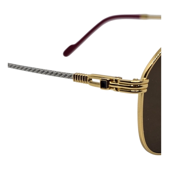 Porta Romana Brown Sunglasses GOLD PLATED - Picture 5 of 6